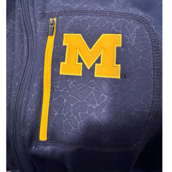 Colosseum Michigan Blue/Gray/Yellow Zipper Jacket Size Medium - Picture 4 of 6